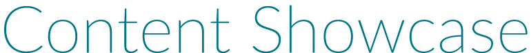 Content Showcase